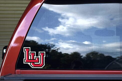 StickerTalk Lamar University LU Logo Vinyl Sticker, 5 inches by 4.75 inches in Saudi Arabia