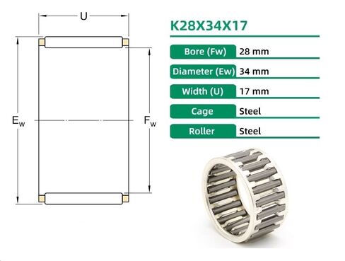 10pcs Bearings K283417 28X34X17 K28X34X17 KT28X34X17 K KT Needle Roller and Cage Assemblies in Saudi Arabia