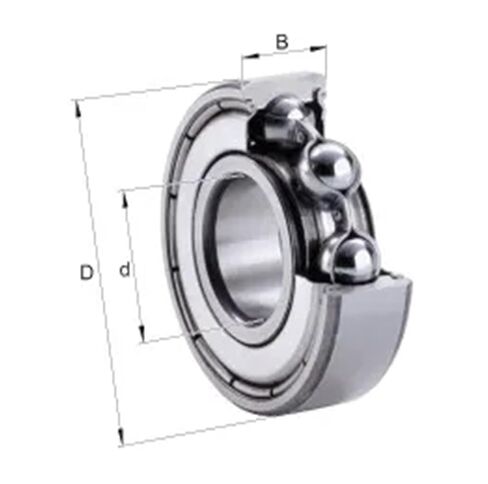 50pcs Bearing 603 603Z 603ZZ 3X9X4 Shielded Miniature Ball Bearings in Saudi Arabia