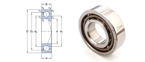 1 قطعة 7000 7000C 7000CT/YN/SU/LP4 10X26X8 ABEC-7 محمل كروي للاتصال الزاوي in Saudi Arabia
