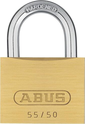 ABUS 55/50 Solid Brass Padlock with 2 Keys for School, Gym, 1 57/64in (50mm) Wide, Keyed Alike in Saudi Arabia