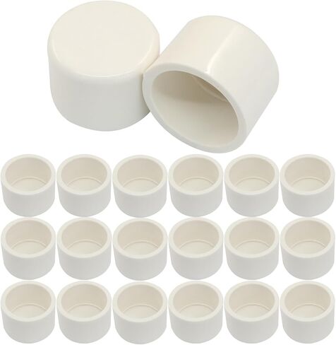 Litoexpe 10 قطع 1.5 بوصة غطاء نهاية أنبوب PVC، أبيض SCH40 غطاء أنبوب مناسب لمحول التوصيل لبناء الأثاث DIY رف الحديقة in Saudi Arabia