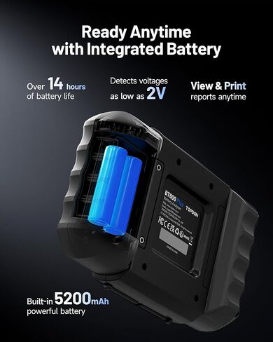12V Car Battery Tester, TOPDON BT20 Battery Load/Voltage Tester 100-2000CCA, Cranking&Charging Test via App, Record Voltage History, Automotive Battery Analyzer&Checker for Car Truck SUV ATV Boat in Saudi Arabia