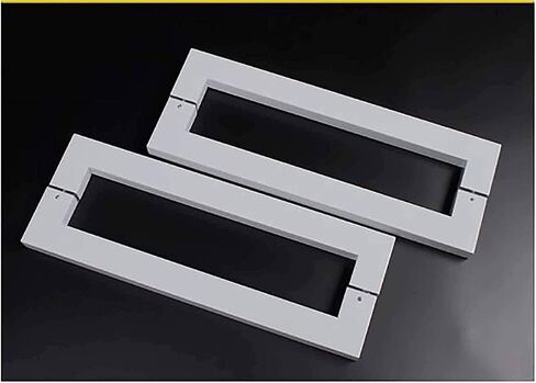 Door Handles, Double Pull Bar Thick 304 Stainless Steel Square Tube Door Handle, Door Pull Handle Sliding Glass Door Handles for Bathroom Shower, Office, Hotel, Shop Door in Saudi Arabia