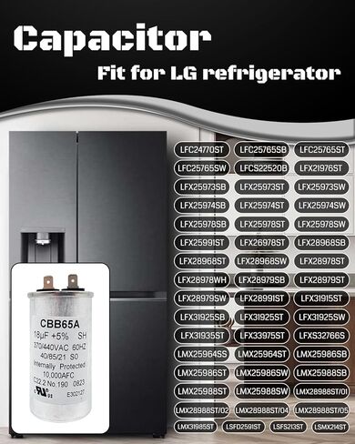Moryzian EAE58905704 EAE32501010 Capacitor Fit for LG Refrigerator Replaces EA3620482 EAE58905707 in Saudi Arabia