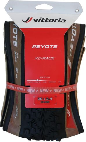 إطار الدراجة الجبلية Vittoria Peyote XC Race لظروف التضاريس الناعمة الرخوة - إطار TLR MTB (بني، 29x2.4) in Saudi Arabia