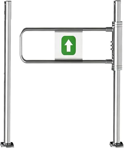 Manual 90° Open Pedestrian Gate with Automatic Closing, Unidirectional Swing Door for Entrance Safety and Barrier Control in Supermarkets in Saudi Arabia