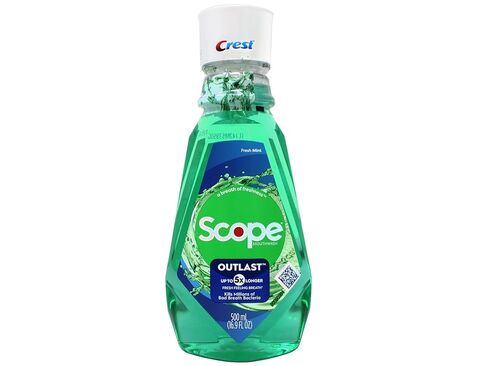 Scope Outlast Mouthwash - 500 ml - Long Lasting Mint in Saudi Arabia