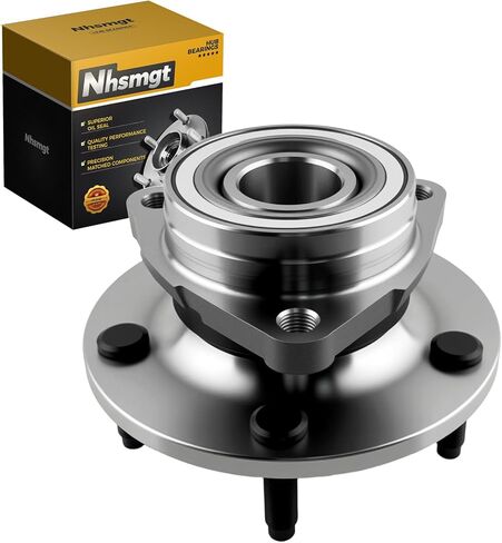 2PCS 515006 4WD Front Wheel Bearing & Hub Assembly with 5-Lugs Fit for Dodge Ram 1500 1994-1999, Non-ABS, 4x4, WA515006 in Saudi Arabia