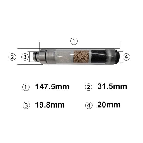 ضاغط هواء PCP 4500Psi، فاصل الزيت عن الماء، فاصل غاطس عالي الضغط، عنصر فلتر الهواء L147.5mm، قطعة واحدة/دفعة (فحم منشط) in Kuwait