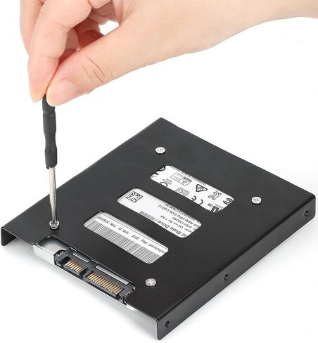 2 Pack 2.5" to 3.5" SSD HDD Hard Disk Drive Bays Holder Metal Mounting Bracket Adapter for PC (Bracket) in Saudi Arabia