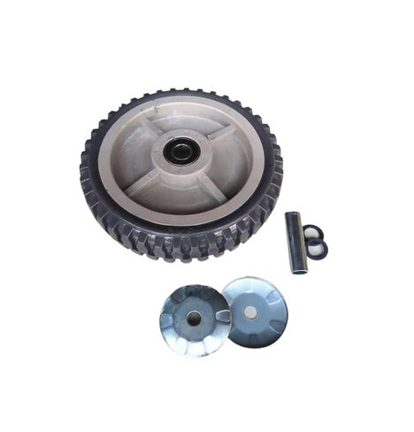 1 Pack 8 Inch Casters Heavy Duty Anti-Slip Single Wheel Gray Rubber Beacon Fire Anti-Tangle Flat Drive Push in Saudi Arabia