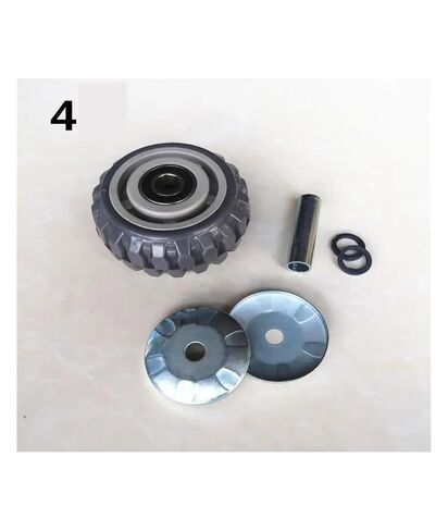 1 Pack 8 Inch Casters Heavy Duty Anti-Slip Single Wheel Gray Rubber Beacon Fire Anti-Tangle Flat Drive Push in Saudi Arabia