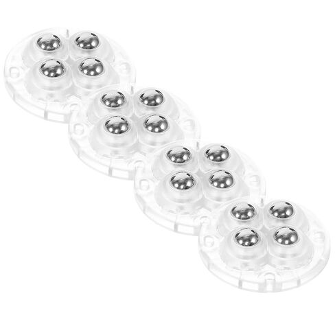 4 Pieces Adhesive Small Swivel Caster Wheels with Ball Bearings for Storage Boxes Trash Cans Furniture Moving Support in Saudi Arabia