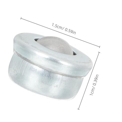 8pcs Carbon Steel Ball Caster Wheels Universal Swivel Rollers for Office Chairs Storage Boxes and Furniture Transfer Units in Saudi Arabia