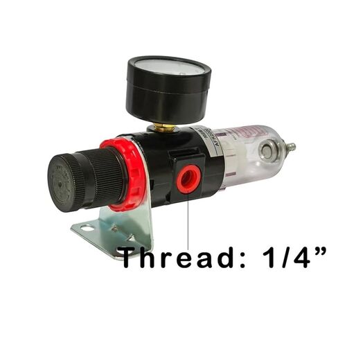 AFR2000 PT 1/4" Gas Pressure Regulator Water Oil Separator Filter Spray Gun Compressor Water Separator.(6mm Fittings) in Saudi Arabia