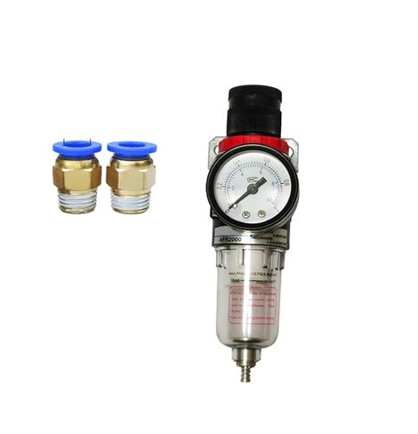AFR2000 PT 1/4" Gas Pressure Regulator Water Oil Separator Filter Spray Gun Compressor Water Separator.(6mm Fittings) in Saudi Arabia