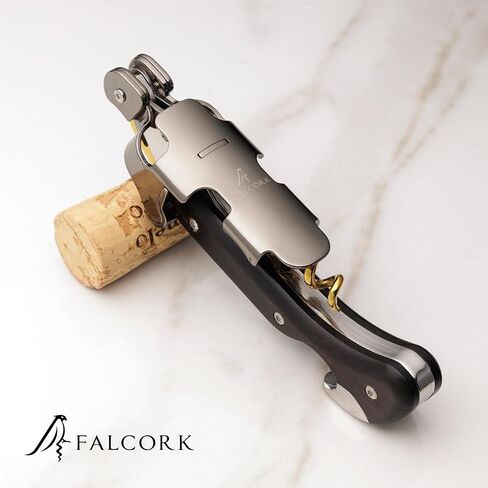المفتاح للمحترفين FALCORK® 249 - الحماية - رافعة واحدة فريدة من نوعها بخطوتين ومقبض مريح كبير لتقديم خدمة حلوة ومستقرة ودقيقة في الضيافة العالية - فقط المواد النبيلة in Saudi Arabia