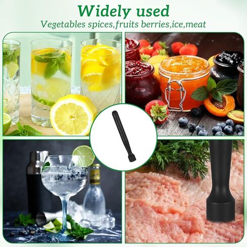 20 Pieces Muddler for Cocktails Plastic Bar Muddler Bulk 8 Inch Bar Accessories Tools Set for Home Ice Crusher Bartender Accessories Mojito Fruit Drink in Saudi Arabia