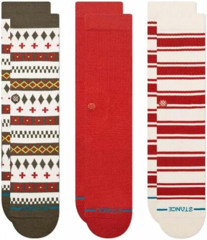 Stance Cabin Day's Crew Sock 3-Pack for Men and Women, Multicolor, Medium in Saudi Arabia