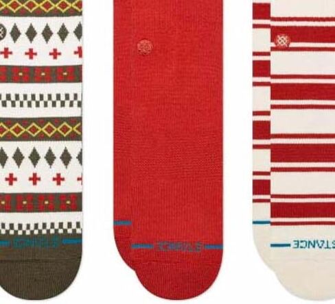 Stance Cabin Day's Crew Sock 3-Pack for Men and Women, Multicolor, Medium in Saudi Arabia