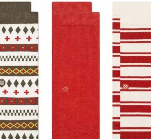 Stance Cabin Day's Crew Sock 3-Pack for Men and Women, Multicolor, Medium in Saudi Arabia