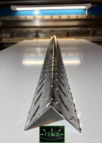 (Set of 6) 1" x 1" x 48" Wall Edge Corner Protector Guard Angle .063 Aluminum Diamond Plate 16 Gauge in Saudi Arabia