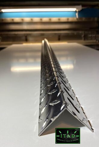 (Set of 6) 1" x 1" x 48" Wall Edge Corner Protector Guard Angle .063 Aluminum Diamond Plate 16 Gauge in Saudi Arabia