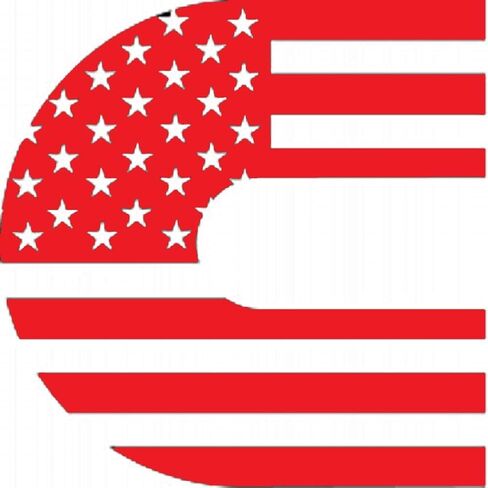 American Flag Vinyl Decal Compatible with Cummins Diesel Trucks 1500 2500 3500 Window Bumper Sticker Door Toolbox Hood Pick Size and Color (5x5, red) in Saudi Arabia