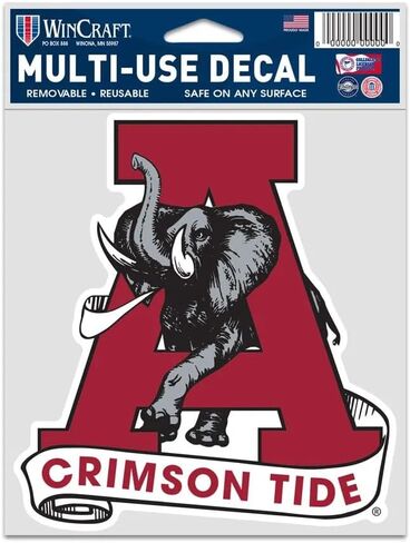 Alabama Crimson Tide /College Vault Fan Decals 3.75" x 5" in Saudi Arabia
