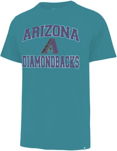 تي شيرت بيسبول بأكمام قصيرة يحمل شعار فريق MLB للرجال من العلامة التجارية 47، لون Union Arch Franklin الأساسي in Saudi Arabia