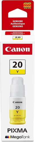 Canon GI-20 Yellow Ink Bottle, Compatible to PIXMA G6020 and G5020 MegaTank Printers in Saudi Arabia