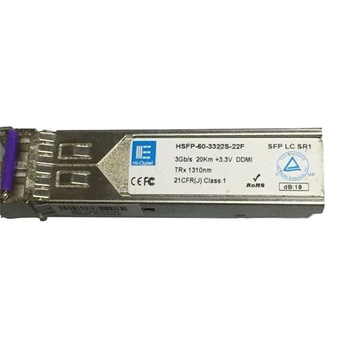 وحدة الألياف الضوئية HSFP-60-3322S-22F 3 جيجابت / ثانية 20 كيلومتر + 3.3 فولت DDMI TR1310n in Saudi Arabia