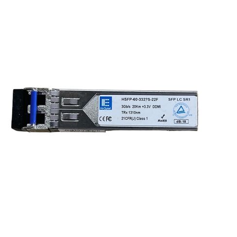 3 جيجابت / ثانية 20 كيلومتر HSFP-60-3322S-22F DDMI 1310nm SFP الوحدة الضوئية in Saudi Arabia