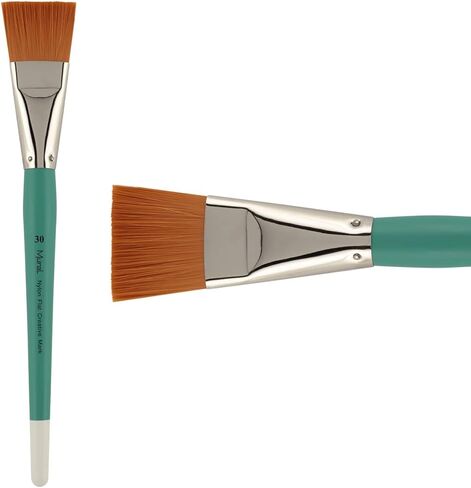 فرش فنان كبيرة لجداريات Creative Mark - فرش تاكلون ذهبية لطلاء الأكريليك والألوان المائية - Filbert # 30 in Kuwait