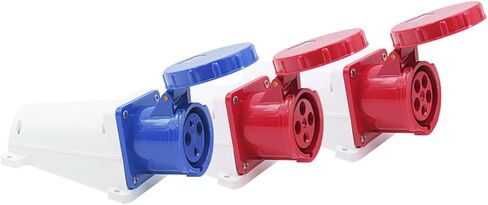 1 Pcs Red Exposed and Concealed Industrial Socket 63A 125A Three-Hole Four-Hole and Five-Hole Wall(LX 235 5 core 63A) in Saudi Arabia