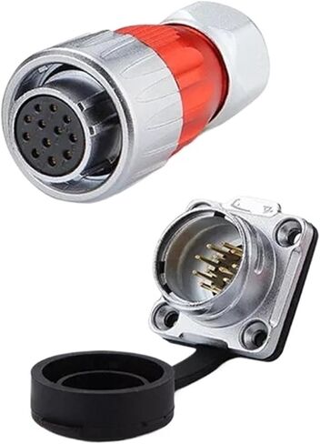 12 pin power signal connector female and male socket waterproof metal in Saudi Arabia