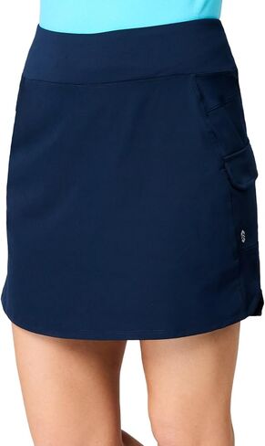 Free Country Women's Cargo Skort Built-in Shorts Tennis Skorts UPF 50+ Quick Dry Streachable Skirt for Golf Hiking-Explore in Saudi Arabia