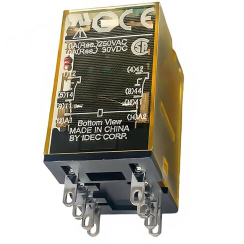 مرحل RU2S-D24 DPDT الأصلي من OEM، ملف 24VDC 10A، مكون إضافي، مؤشر LED ورافعة إغلاق يدوية، متوافق مع مقبس SU2S-21L، استبدال التحكم الصناعي للأغراض العامة in Kuwait