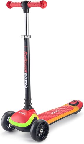 New Bounce Light-Up Kids Scooter – 3 Wheel Lean-to-Steer Toddler Scooter with LED Deck - Stable Beginner Scooter for Boys & Girls Ages 3+, 110 lb Weight Limit in Saudi Arabia