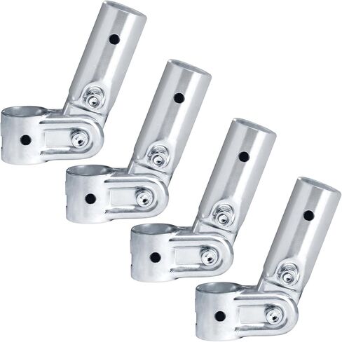 4 Sets Adjustable Angle Pipe Clamp Connectors, Fits 1" EMT, Structural Pipe Fittings, 3/32" Thick Steel in Saudi Arabia
