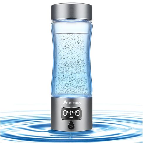 Hydrogen Water Bottle Generator with SPE/PEM Technology, 5000PPB,Portable Rechargeable Hydrogen Water Ionizer Machine for Home,Office, Gym,Travel -Gift for Holidays in Saudi Arabia