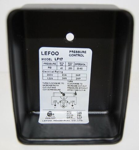 69HBU1 قطع غيار مفتاح الضغط للهيدروليكيا وعلم الخصائص الهوائية والمضخات PLUMBING145-175 PSI منفذ واحد 1/4 ''FPT 69HAU1 69HAU LF17-H1 in Kuwait
