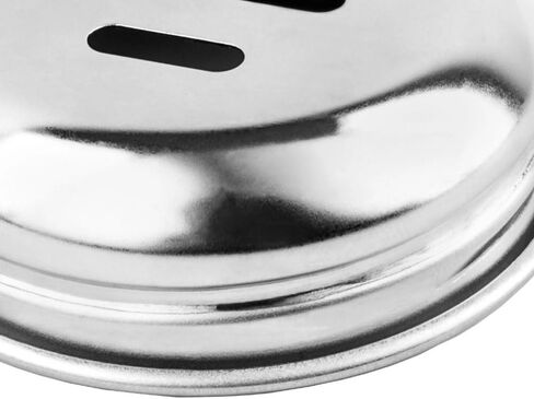 مجموعة Soro Essentials مكونة من 12 قطعة من أغطية الجبنة المصنوعة من الفولاذ المقاوم للصدأ المشقوقة - تناسب 6 أونصة. شاكر الجبن الدوامي - طراز حديث/بسيط - غطاء دائري مع قفل علوي قابل للطي in Saudi Arabia