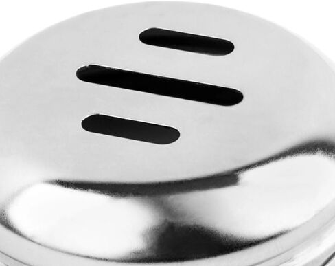 مجموعة Soro Essentials مكونة من 12 قطعة من أغطية الجبنة المصنوعة من الفولاذ المقاوم للصدأ المشقوقة - تناسب 6 أونصة. شاكر الجبن الدوامي - طراز حديث/بسيط - غطاء دائري مع قفل علوي قابل للطي in Saudi Arabia