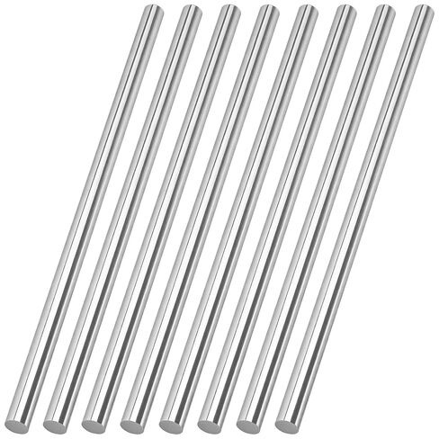 MANCHAP 8 PCS 304 Stainless Steel Rods, 1/2 x 11.8 Inch Solid Metal Shafts Rods, Solid Round Bar for Metal Working, Industrial Use, DIY Crafts in Saudi Arabia