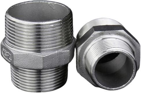 BSPT Male Hex Reducer Nipple 304 Stainless Steel Pipe Fitting for Water, and Oil - 1pcs(NO12) in Saudi Arabia