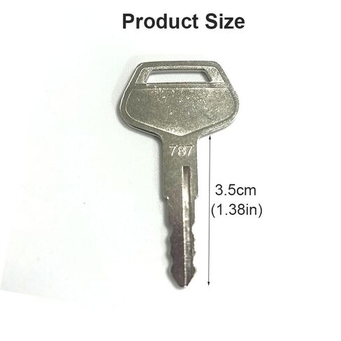 Excavator Ignition Key 787, Compatible with Komatsu PC60 PC70 PC80 PC130 PC200 PC300 PC360 PC400, Silver Metal, 1.38 Inch Length,2 Pack in Saudi Arabia