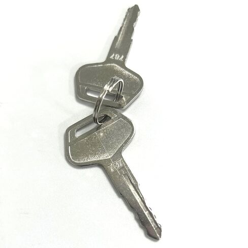 Excavator Ignition Key 787, Compatible with Komatsu PC60 PC70 PC80 PC130 PC200 PC300 PC360 PC400, Silver Metal, 1.38 Inch Length,2 Pack in Saudi Arabia