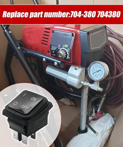 704-380 الروك التبديل لاستبدال تيتان 44 بخاخ طلاء كهربائي بدون هواء ، أجزاء بخاخ الطلاء استبدال 704380 in Kuwait